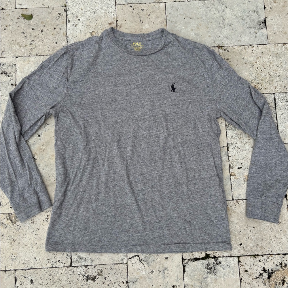 Polo by Ralph Lauren Gray Shirt with Yellow Logo